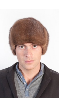 Mink fur hat russian